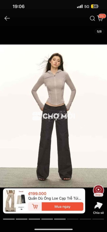 quần kaki cạp trễ siêu tôn vòng 3 size L