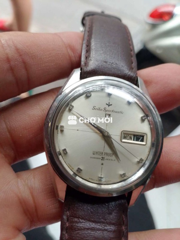 Seiko sportmatic xưa, dây da size36