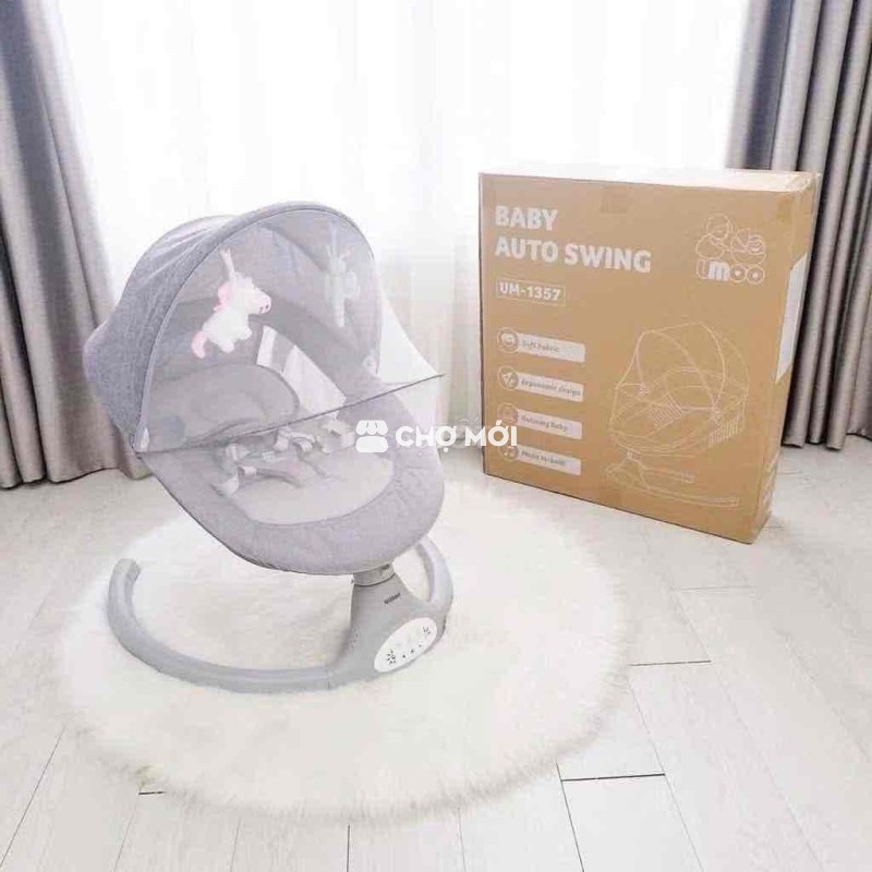 nôi điện mua về ít xài, còn full hộp
