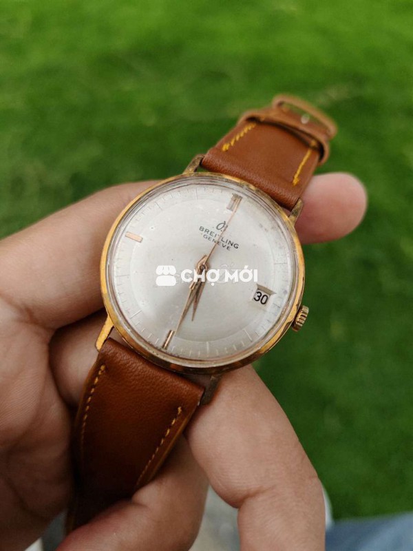 Cơ cót breitling bọc vàng dáng siêu mỏng cal.227