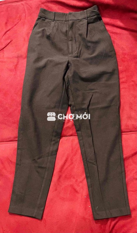Quần tây hiệu GU Nhật chất cotton pha hơi chất nỉ