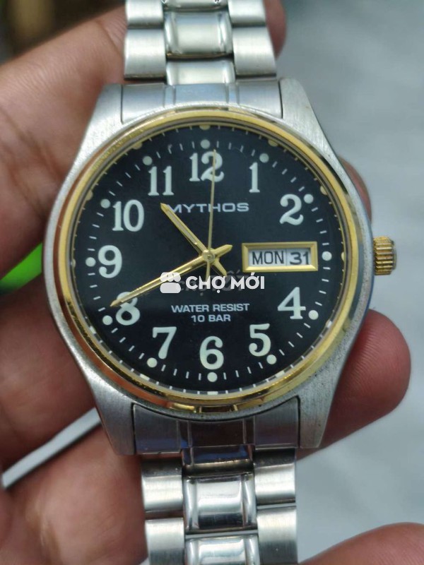 ĐỒng hồ Nhật, size 38mm,2 lịch,đáy xoáy chống nước