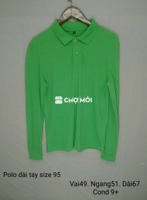 Polo dài tay size 95~ size M