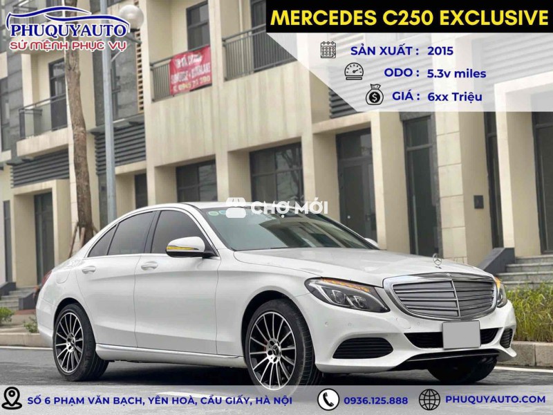 Mercedes C250 Exclusive sx 2015 màu trắng/kem
