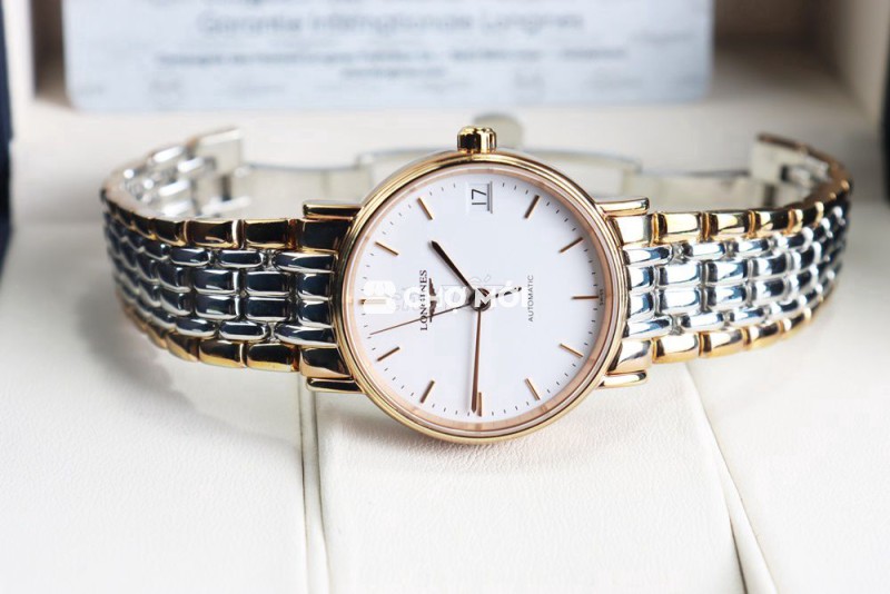 ĐH Nữ Longines Presence Automatic Vàng Hồng Fulbox