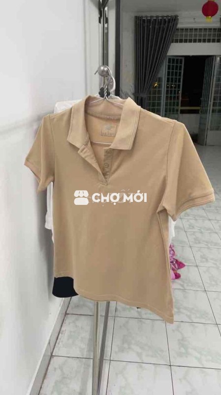 Áo thun nữ cotton size L màu nâu nhạt