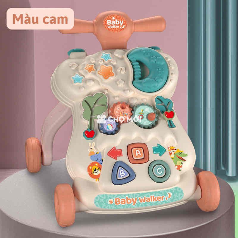 củi gỗ + xe tập đi