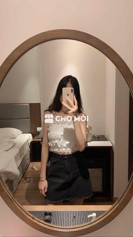 Áo tingoan hai dây nữ màu trắng