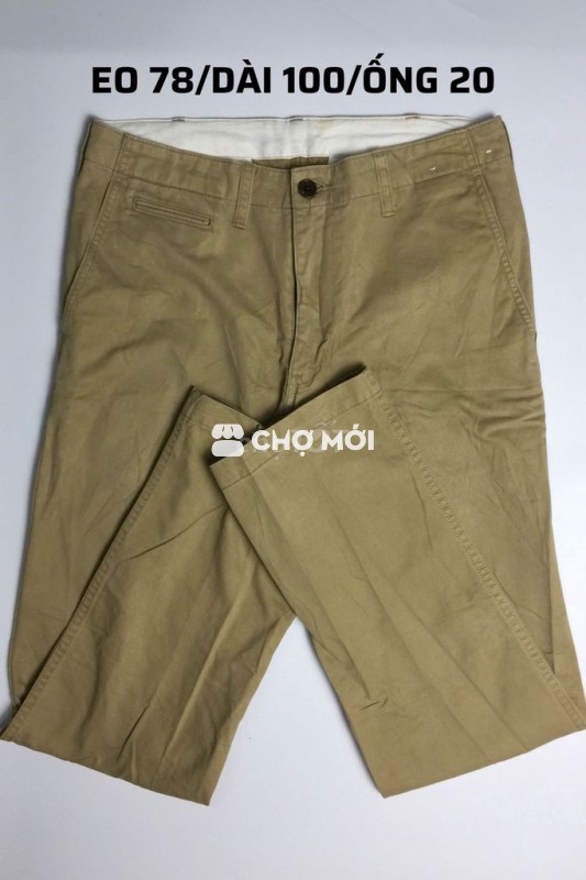(2hand)Quần kaki Uniqlo size 30 eo 78
