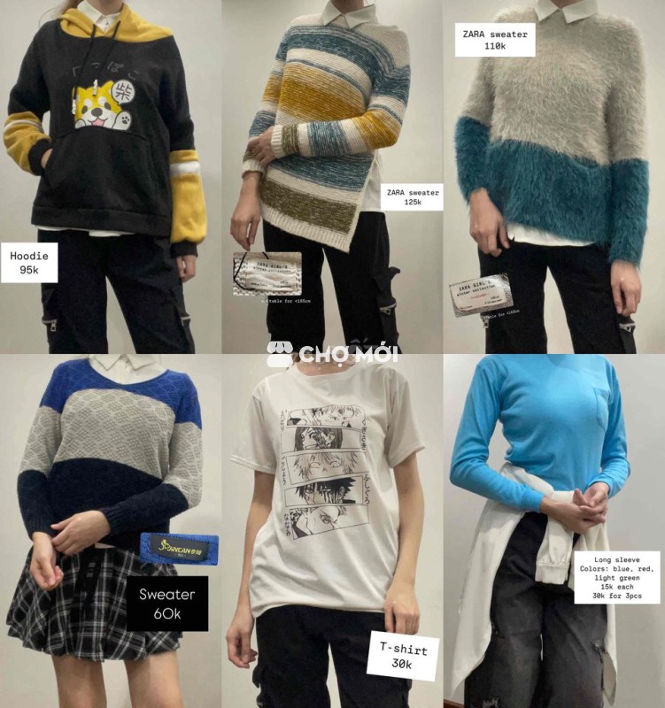 selling clothes/ bán tất cả quần áo (30+ mặt hàng)
