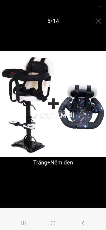 Thanh lý ghế ngồi   đi xe cho bé kèm đai an toàn