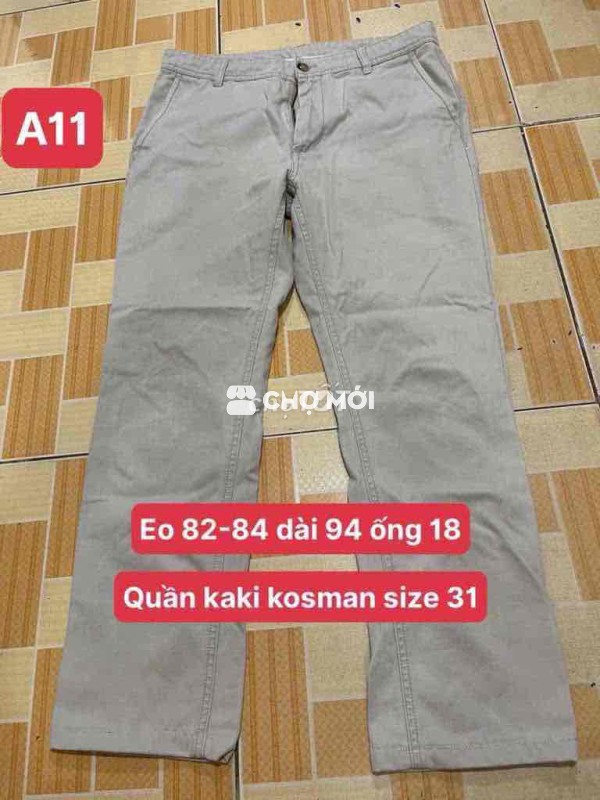 Quần kaki kosman size 31