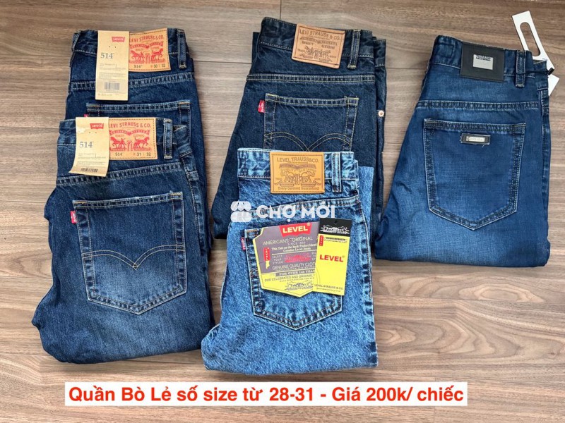 Quần Jean bò mới hàng tồn lẻ size 28-30