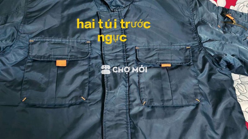 Áo gió nam big size nhiều túi