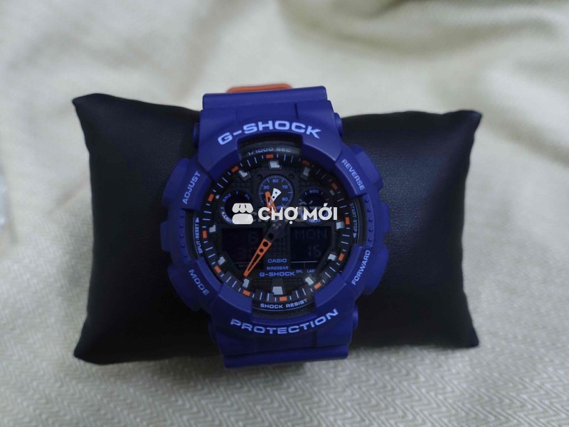 đồng hồ casio G-shock GA-100 xanh dương