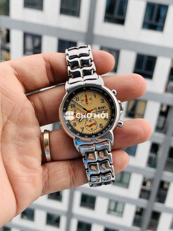 đồng hồ Leman chronograph zin keng chạy chuẩn
