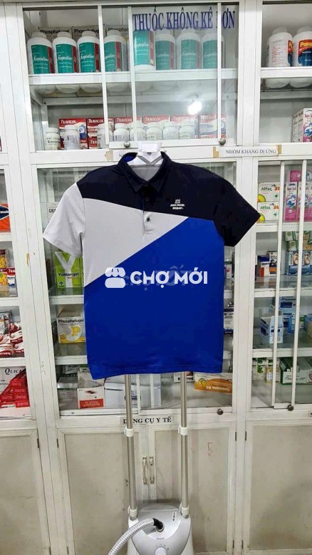 Áo thun Jeans  michchel basquiat màu xanh phối