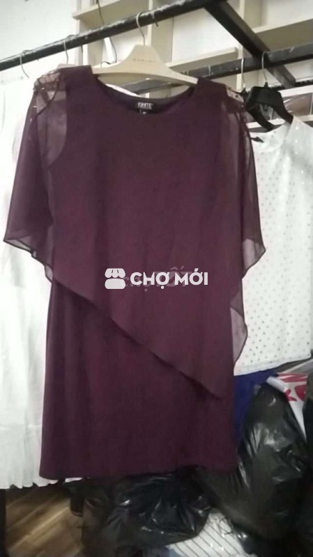 Đầm voan đỏ đô Unite size 10