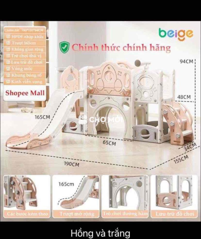 cầu trượt cho bé