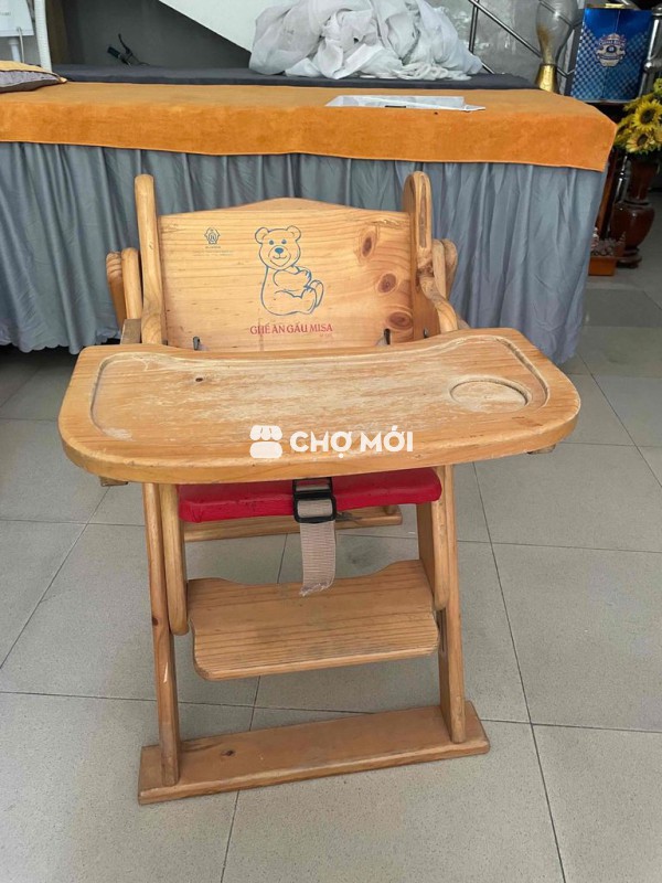 ghế ăn dặm gấu misa