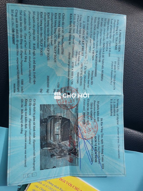 Toyota Innova 2019 2.0E - 90000 km