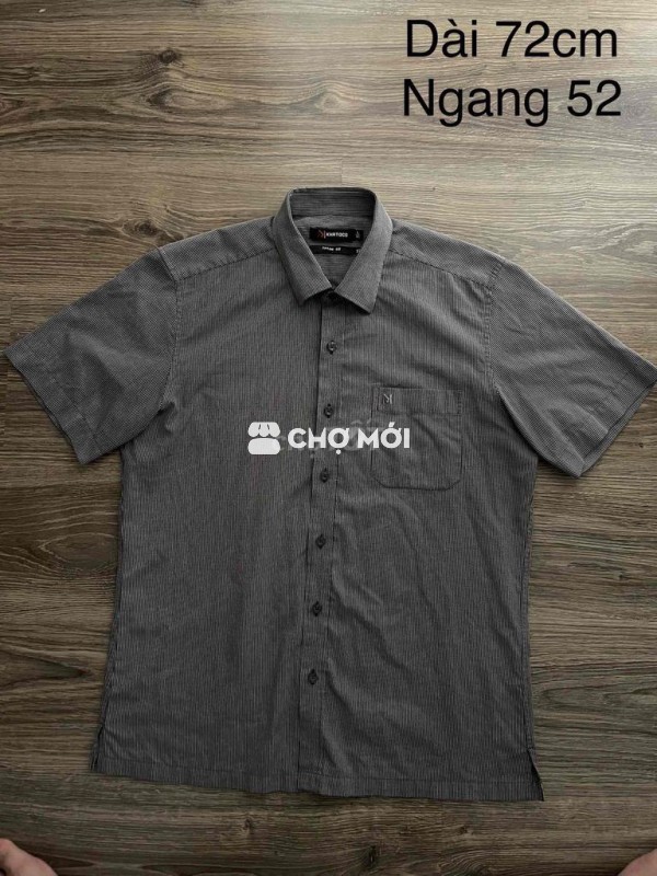 Áo sơ mi ngắn tay KHATOCO Size L cần pass