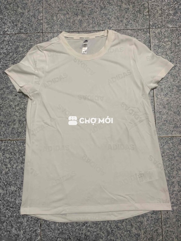 Áo adidas thun trắng nữ