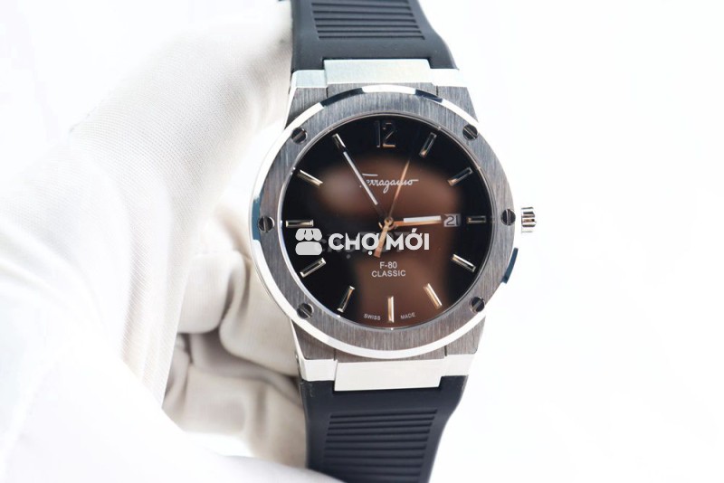 ĐH Nam Salvatore Ferragamo Dây Cao Su - Size 41mm