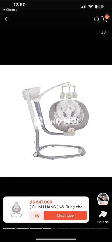 thanh lý nôi điện joie dùng vài lần