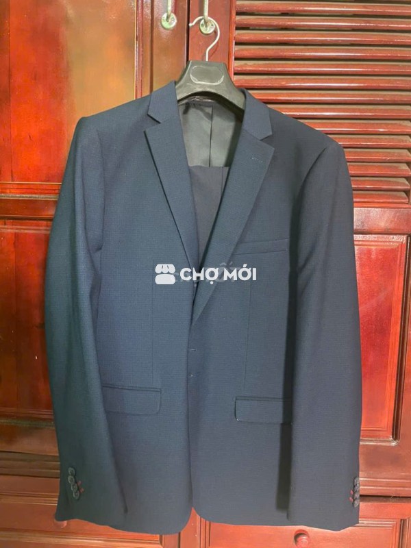 Áo vest nam Belluni size L màu xanh + đen