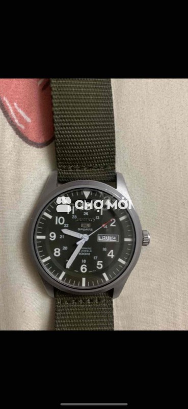 đồng hồ cơ senko5 xanh quân đội sz42