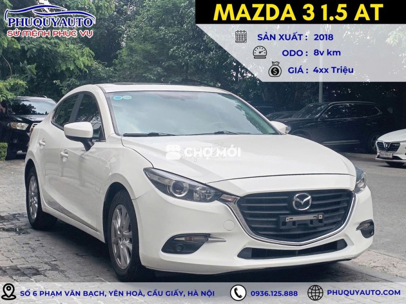 Mazda 3 1.5AT 2018 màu trắng giá tốt