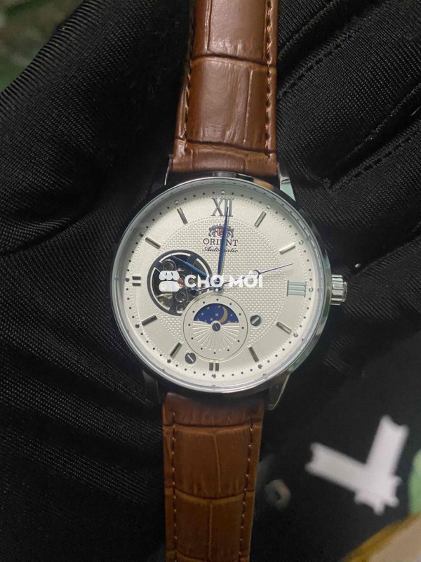 Đồng hồ Orient Automatic 42mm dây da nâu