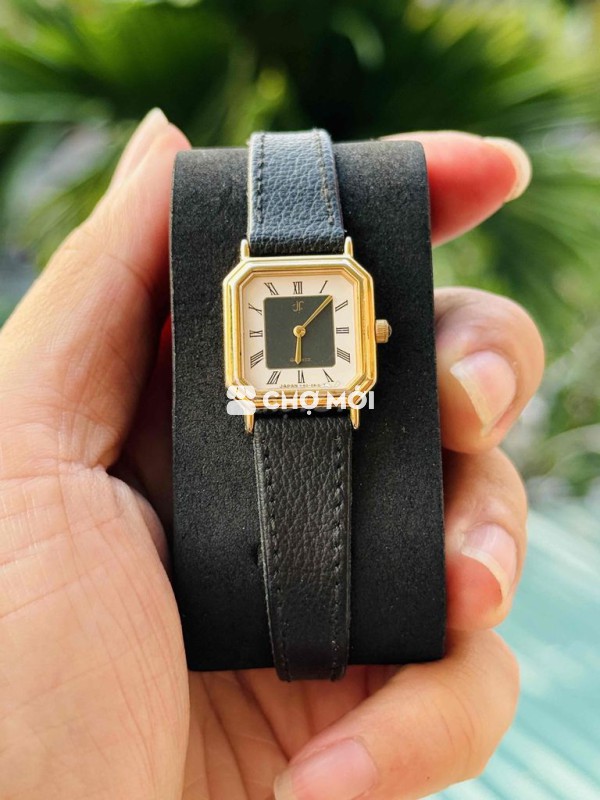 Đồng hồ Tank Nữ JF máy pin nhật, cọc la mã 2 kim