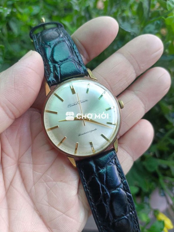 Seiko Crown lên giây, bọc vàng 20mc, 36.5cm
