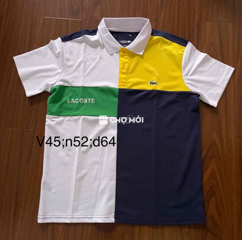áo thun thể thao Lacoste size 4; 58-67kg mới 98%