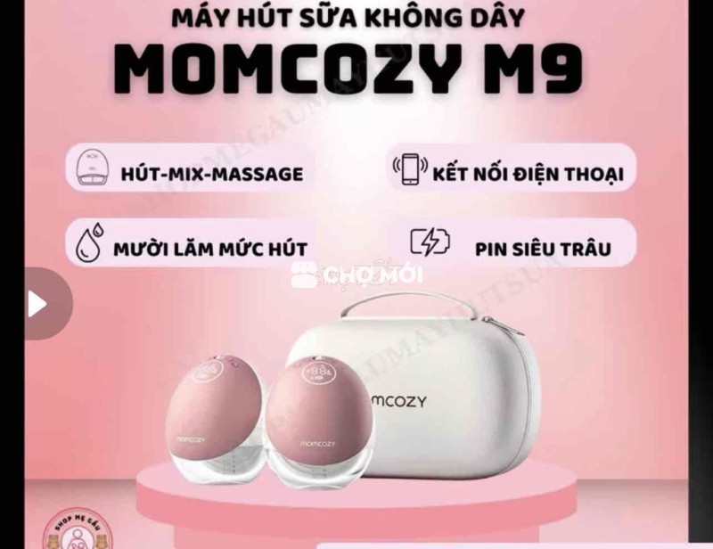 Máy hút sữa không dây Momcozy M9 còn bảo hành 3 th