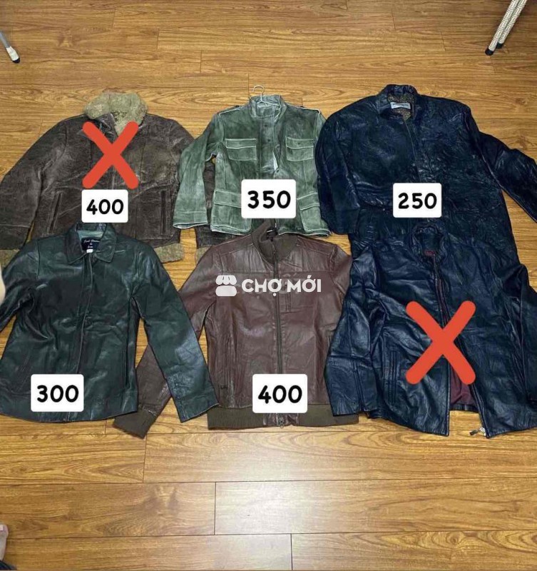 Xả nhanh kiện/lẻ áo khoác da Nhật