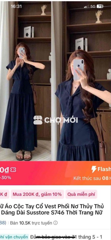 váy rời xanh đậm