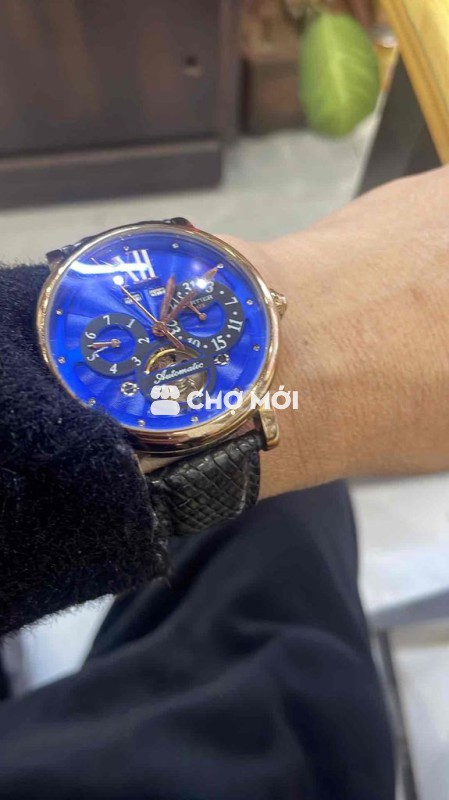 Đồng hồ Cartier Unisex cơ, da, kim loại