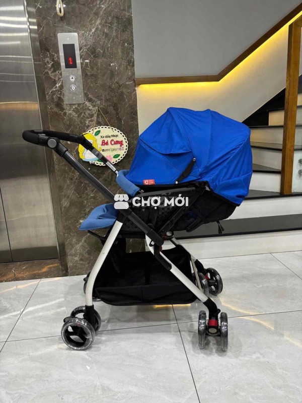 xe đẩy aprica Optia 4cas xanh dương