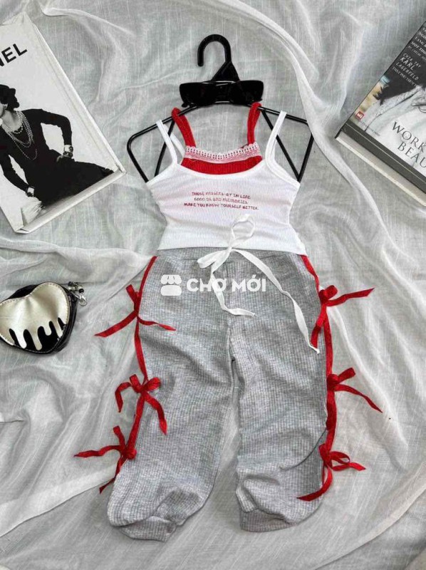 set phoi nơ phối ren xinh cho bé