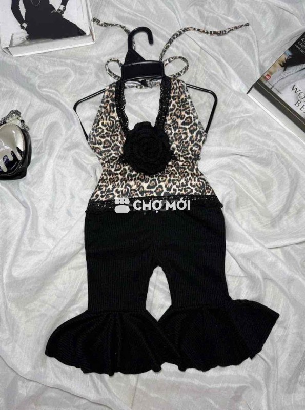 set yếm beo hoa to