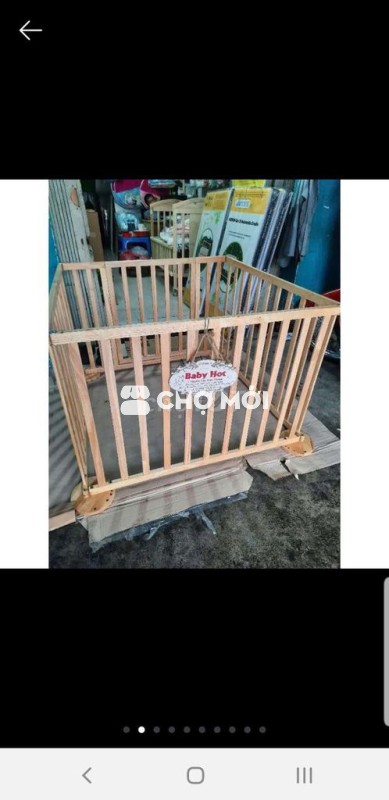 Thanh lý cũi gỗ, xe tập đi, địu em bé