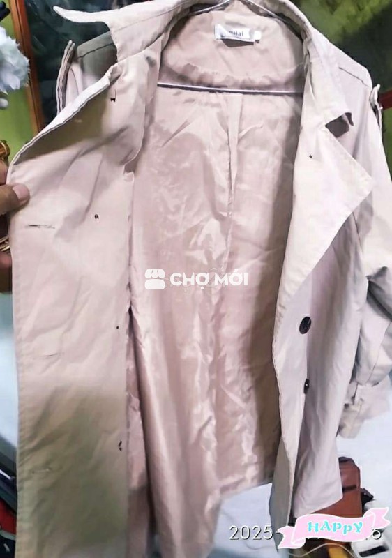 🥼 Măng tô nút cài thanh lịch(phong cách Hàn Quốc)