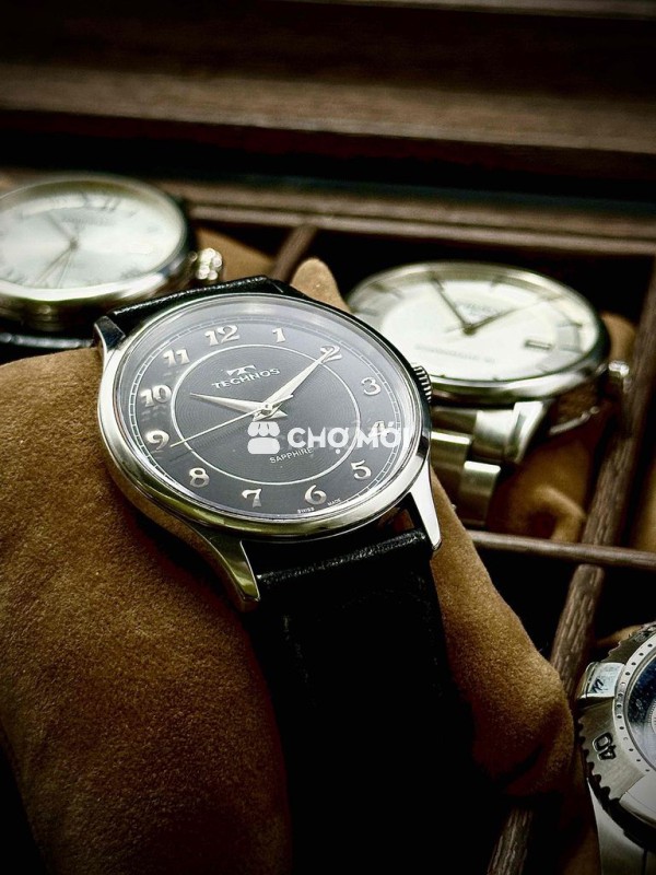 Technos mặt 2 lòng cọc số học trò nổi khối sắc nét