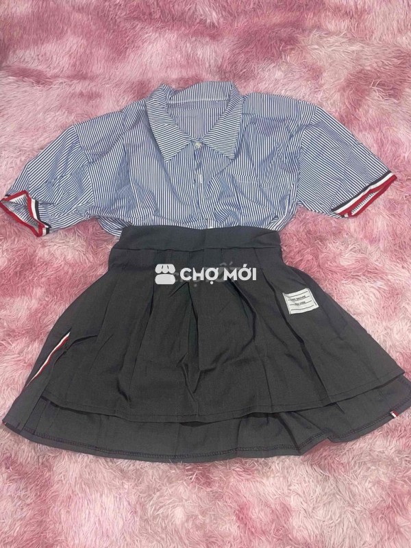 set sơ mi chân váy kiều