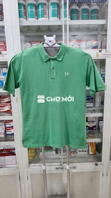 Áo thun Polo FREDPERRY màu xanh lá