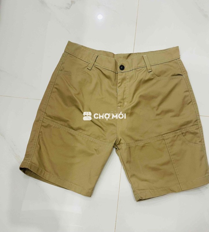 Short local aniccareadymade kaki màu be