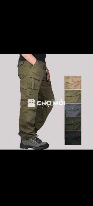 Quần kaki nam khoá kéo